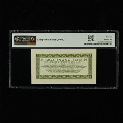 【亘邦集藏】第230期拍卖 1944年 德国1马克 PMG 66EPQ 2400731-066