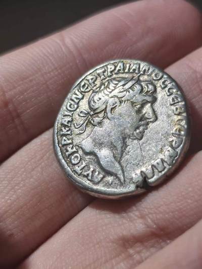 星盘世界钱币 5.2年度精品币大拍 一周年抽奖活动 美品！罗马帝国 - 图拉真大帝鹰4德拉克马大银币 东方地区军团使用 五贤帝名帝 早期银质很纯