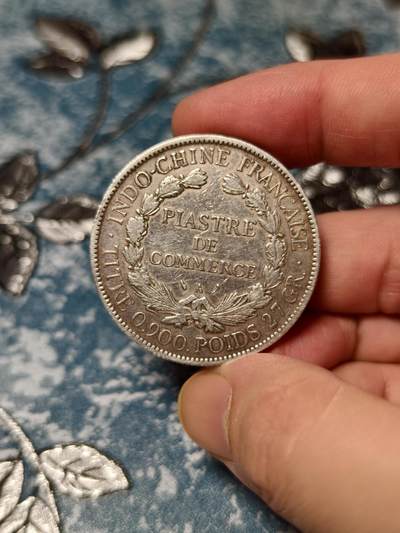 抚柳草堂-第二十八期章牌钱币  奖章勋章 满百包邮 放漏专场 1906法属印支坐洋银币  老包浆温润味道不错 重26.8g xf品相