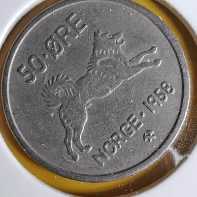 沼泽如烟--第1068场 挪威1958年50欧尔