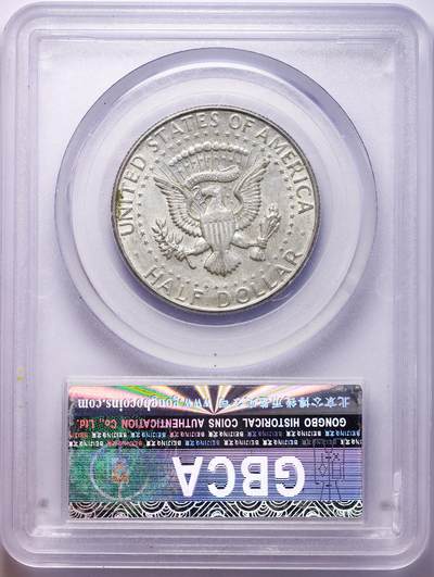 观钱 近现代机制币拍卖No.010（全场顺丰包邮，不区分偏远地区，本场5月5日开始发货）  1968 年美国肯尼迪半美元银币 公博（北京） MS62-63，一组四枚