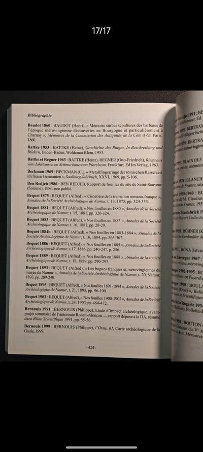 【德藏】世界币章拍卖第171期（拍品征集中~欢迎藏友联系） 97新 墨洛温王朝的戒指：北高卢地区 全彩铜板纸印刷 全书约447页 详情请看拍卖介绍