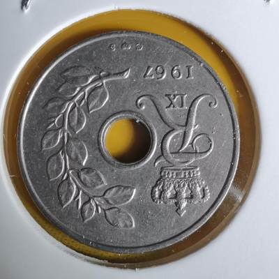 沼泽如烟--第1068场 丹麦1967年25欧尔