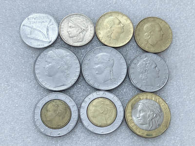 第一海外回流一元起拍收藏 散集专场  第312期 意大利硬币 10枚