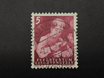  【淘币小摊】限时拍第九百零一拍  邮票场    每周一统一发货 - 列支敦士登1951年5分