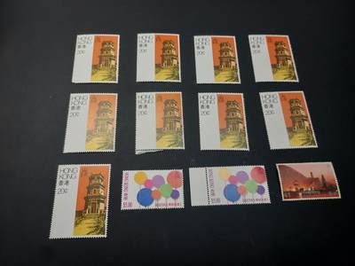 博彦收藏 5月6日 8点 邮票专场 香港纪念票散票一组 有黄 上品