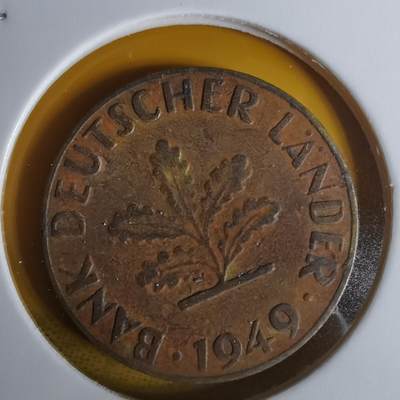 沼泽如烟--第1068场 德国1949年10芬尼银行版