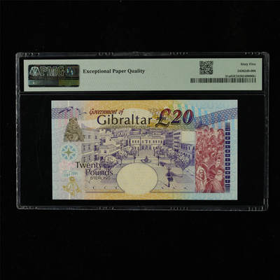 【亘邦集藏】第230期拍卖 2004年 直布罗陀纪念钞20镑 PMG 65EPQ CCC488238