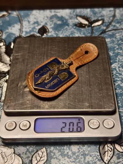 抚柳草堂-第二十八期章牌钱币  奖章勋章 满百包邮 放漏专场 法国陆军610 CRSS部队证章 蛇代表着治愈与重生 剑则代表着权威与守护 历史原品