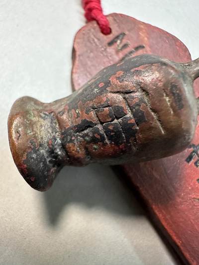 清-民国-建国｜老铜器专场.伍 宋元范铸青铜塔型法器铜权