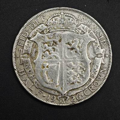 【淘币小摊】实时拍第八百九十八拍   小银币场    每周一统一发货 英国1926年乔治五世半克朗银币