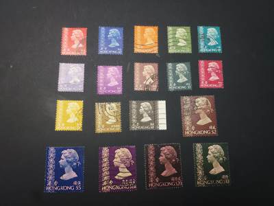 博彦收藏 5月6日 8点 邮票专场 香港 石膏普票旧票一组 个别瑕疵，其他上品