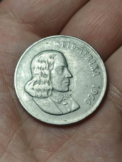 2026年第四十八场(总第二百一十七场）外国好品散币场(免佣金) - 南非🇿🇦1966年50分(独立后第二套流通硬币，布尔语版)