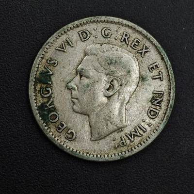 【淘币小摊】实时拍第八百九十八拍   小银币场    每周一统一发货 加拿大1944年乔治六世10分银币