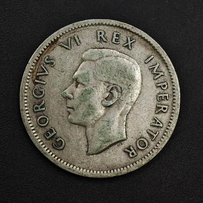 【淘币小摊】实时拍第八百九十八拍   小银币场    每周一统一发货 南非1942年乔治六世一先令银币