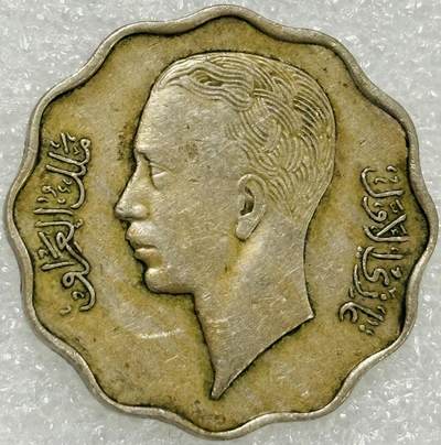 文馨钱币收藏第 302 场，国外回流老铜币，中东阿拉伯地区，拉美等国货币，30 号 1 号二连拍，长期接代拍业务，预计 4 月 4-5 号发货 少见 1938 年伊拉克第二任国王加齐 10 费尔，第二版独年份，