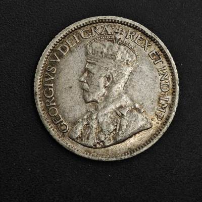 【淘币小摊】实时拍第八百九十八拍   小银币场    每周一统一发货 加拿大1914年乔治五世10分银币