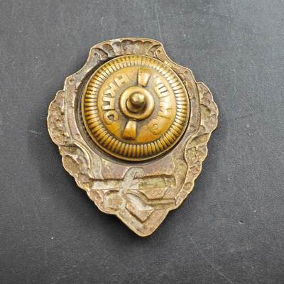 4月26日结束，成斌徽章钱币精品场 苏联二战优秀机枪手证章铜制珐琅