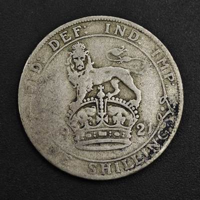 【淘币小摊】实时拍第八百九十八拍   小银币场    每周一统一发货 英国1921年乔治五世一先令银币