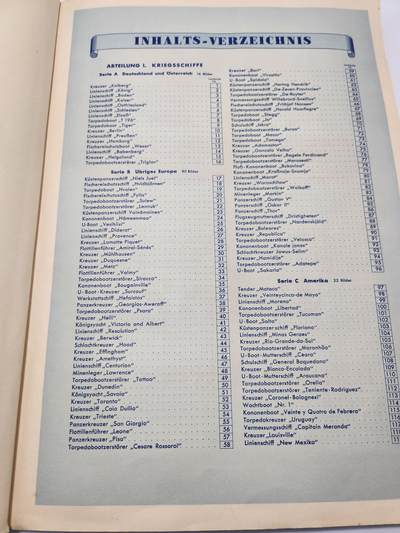 南水社第5次拍卖  魏玛共和国时期 德国Saba烟草出品《Schiffsbilder mit Spezialflaggen》世界各国战舰/商船主题香烟卡收藏册（II.Folge 第二辑） 全套250枚彩色贴画卡完整无缺 含一战德/奥匈/美/英/中/日/法等国海军舰艇及民用船只 附船旗、数据与世界海军地图 20世纪初船舶史