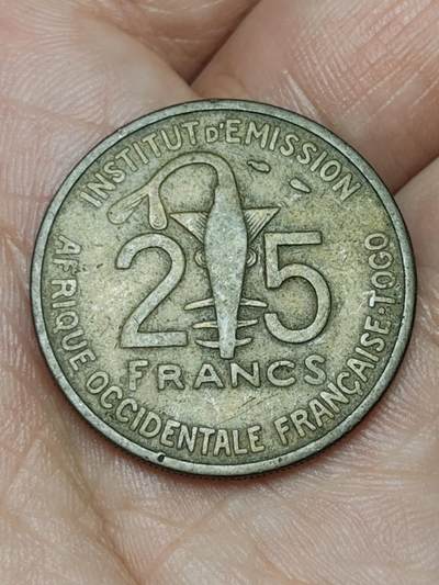 2026年第四十八场(总第二百一十七场）外国好品散币场(免佣金) 法属西非多哥1957单年份25法郎