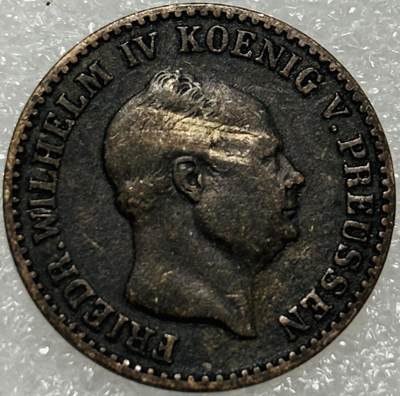 文馨钱币收藏第 302 场，国外回流老铜币，中东阿拉伯地区，拉美等国货币，30 号 1 号二连拍，长期接代拍业务，预计 4 月 4-5 号发货 德国普鲁士1859 年2.5格罗申1/12泰勒银币威廉四世 