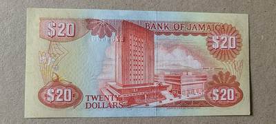 【币将精彩】纸币杂项拍卖（2026-4-27） 牙买加1989年20元纸币unc