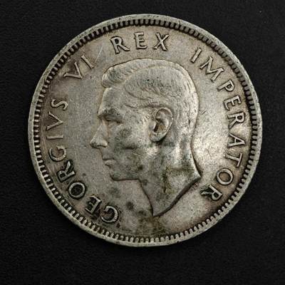 【淘币小摊】实时拍第八百九十八拍   小银币场    每周一统一发货 南非1940年乔治六世一先令银币