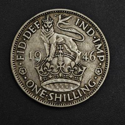 【淘币小摊】实时拍第八百九十八拍   小银币场    每周一统一发货 英国1946年乔治六世一先令银币