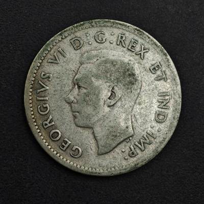 【淘币小摊】实时拍第八百九十八拍   小银币场    每周一统一发货 加拿大1939年乔治六世10分银币