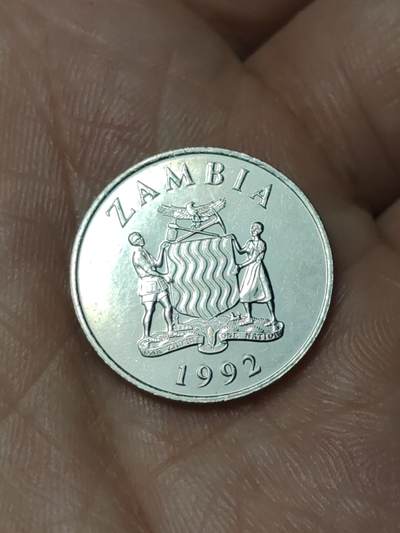 2026年第四十八场(总第二百一十七场）外国好品散币场(免佣金) 赞比亚🇿🇲1992单年份25恩韦(第三套流通硬币，最小面值)