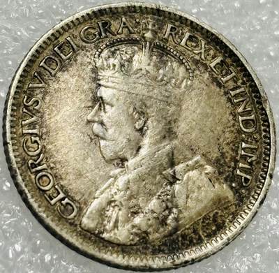 文馨钱币收藏第 302 场，国外回流老铜币，中东阿拉伯地区，拉美等国货币，30 号 1 号二连拍，长期接代拍业务，预计 4 月 4-5 号发货 少见早期好品 1912 年英属加拿大乔治五世 10 分银币，首发年版，2.3 克 925 银