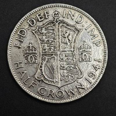 【淘币小摊】实时拍第八百九十八拍   小银币场    每周一统一发货 英国1941年乔治六世半克朗银币