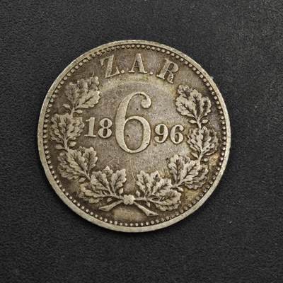 【淘币小摊】实时拍第八百九十八拍   小银币场    每周一统一发货 南非德兰士瓦1896年6便士银币