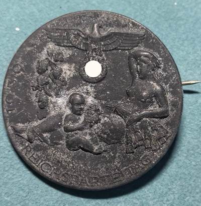 盛世勋华——号角文化勋章邮票专场拍卖第318期 德国（1939）1939年NSDAP全国党日纪念证章 带厂标