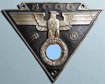 盛世勋华——号角文化勋章邮票专场拍卖第318期 - 德国（1939）SA/SS全国5000公里汽车竞赛纪念章 大尺寸 极为少见