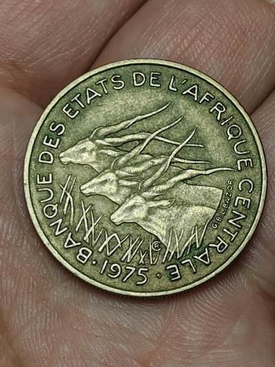 2026年第四十八场(总第二百一十七场）外国好品散币场(免佣金) 中非国家联盟1975年25法郎(第一套首发年，Dolphin –海豚标)