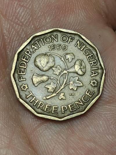 2026年第四十八场(总第二百一十七场）外国好品散币场(免佣金) 少见面值–英属尼日利亚1959年3便士(伊丽莎白二世时期)