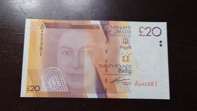 世界钱币～微拍第248期暨2026年第29期  少量老库存低价起拍 2011年直布罗陀20镑 全新绝品无47尾号981