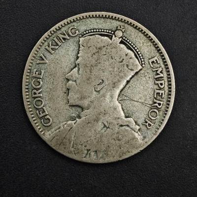 【淘币小摊】实时拍第八百九十八拍   小银币场    每周一统一发货 新西兰1934年乔治五世一先令银币