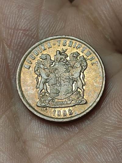 2026年第四十八场(总第二百一十七场）外国好品散币场(免佣金) 南非🇿🇦1998年2分(独立后第九套流通硬币)