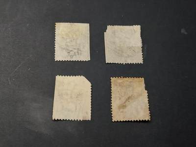 博彦收藏 5月6日 8点 邮票专场 香港 维多利亚高值48/96 旧票4枚 有破损