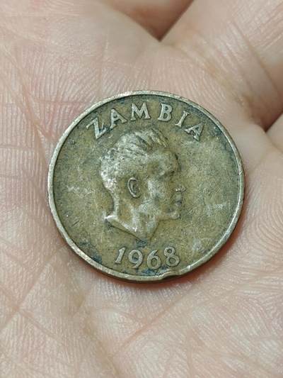 2026年第四十八场(总第二百一十七场）外国好品散币场(免佣金) 赞比亚🇿🇲1968年2恩韦(第二套流通硬币第一版，首发年，青铜材质无磁版)