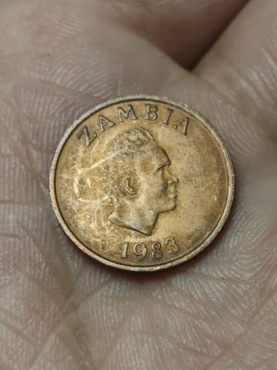 2026年第四十八场(总第二百一十七场）外国好品散币场(免佣金) 赞比亚🇿🇲1983年1恩韦(第二套流通硬币第二版，关门年仅发行二年，镀铜钢材质有磁版)
