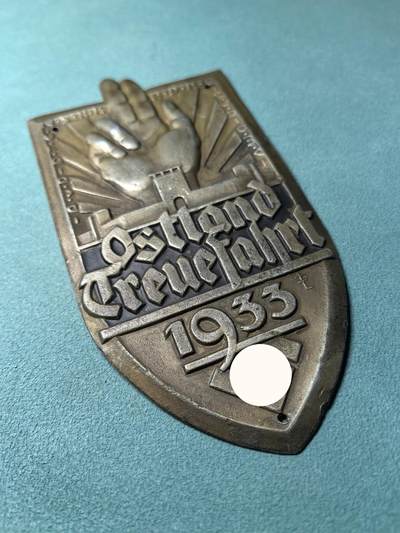 盛世勋华——号角文化勋章邮票专场拍卖第318期 德国（1939）NS运输团（NSKK）/德意志汽车协会（ADAC）东部大区1933年汽车竞赛纪念章 大尺寸 极为少见