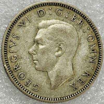 文馨钱币收藏第 302 场，国外回流老铜币，中东阿拉伯地区，拉美等国货币，30 号 1 号二连拍，长期接代拍业务，预计 4 月 4-5 号发货 1942 年英国乔治六世 1 先令银币，第二版 5.6 克 500 银