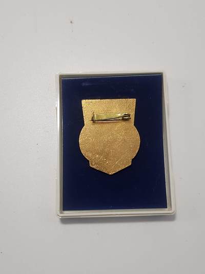 南水社第5次拍卖  东德边防警察荣誉证章完好带盒