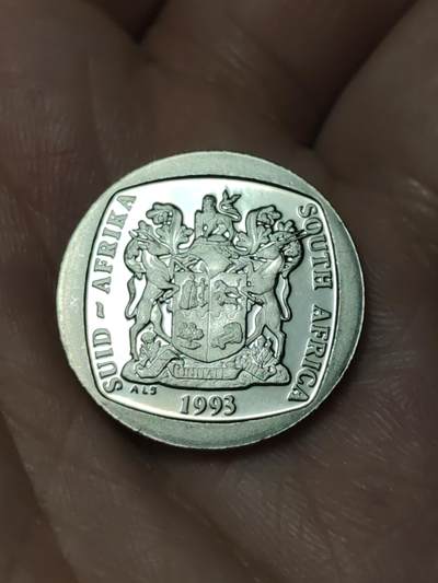2026年第四十八场(总第二百一十七场）外国好品散币场(免佣金) Proof精制币–南非🇿🇦1993年2兰特(独立后第八套流通硬币)