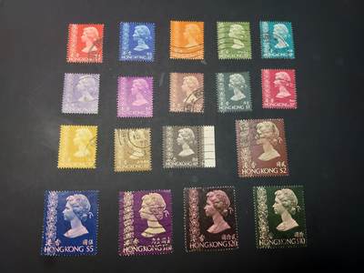 博彦收藏 5月6日 8点 邮票专场 香港 石膏普票旧票一组 个别瑕疵，其他上品