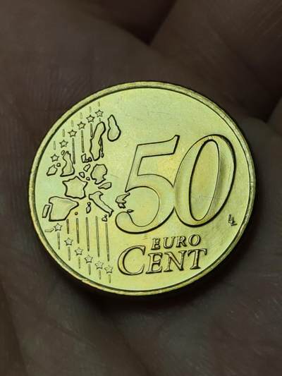 2026年第四十八场(总第二百一十七场）外国好品散币场(免佣金) 荷兰🇳🇱2000年50欧分(贝娅特丽克丝女王，第一版欧洲地图)